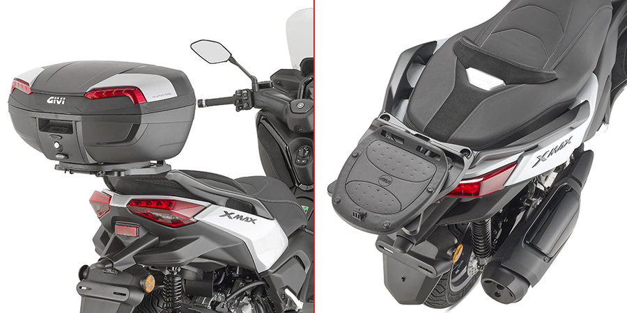 Yamaha X-Max 125 [GIVI] - Porta-topcase para baús MONOLOCK®, use a placa MONOLOCK® incluída no baú