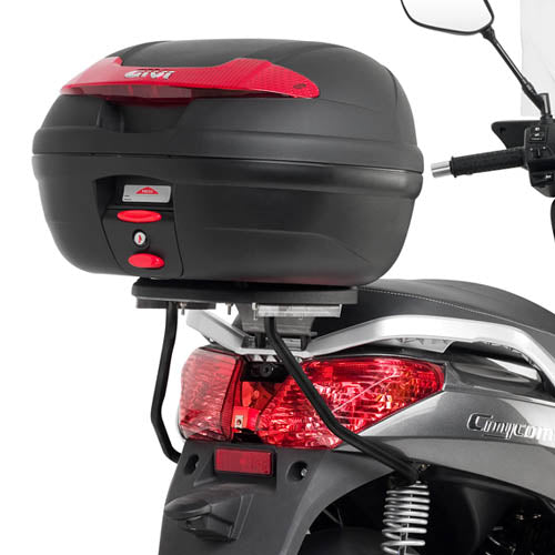 SYM Citycom 300 [GIVI] - O suporte superior para painéis MONOLOCK® deve ser perfurado