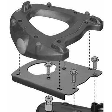 BMW F 650 GS / F 800 GS [GIVI] - Topcase Träger für MONOKEY® Koffer mit MONOKEY® Platte