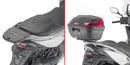 Kymco Agility 300-350 R16 [GIVI] - Porta-malas superior para malas MONOLOCK® use o fornecido na mala