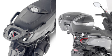 SYM Maxsym 400 [GIVI] - Suporte superior para caixas MONOKEY® ou MONOLOCK® a serem montados com a placa MONOKEY® M5
