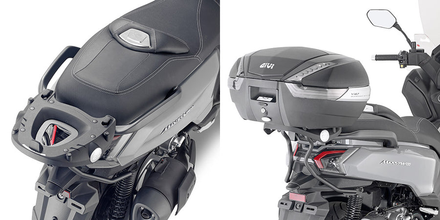 SYM Maxsym 400 [GIVI] - Suporte superior para caixas MONOKEY® ou MONOLOCK® a serem montados com a placa MONOKEY® M5