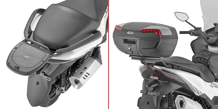 Zontes E 368 [GIVI] - Porta-topcase para baús MONOLOCK®, utilize a placa MONOLOCK® incluída no baú