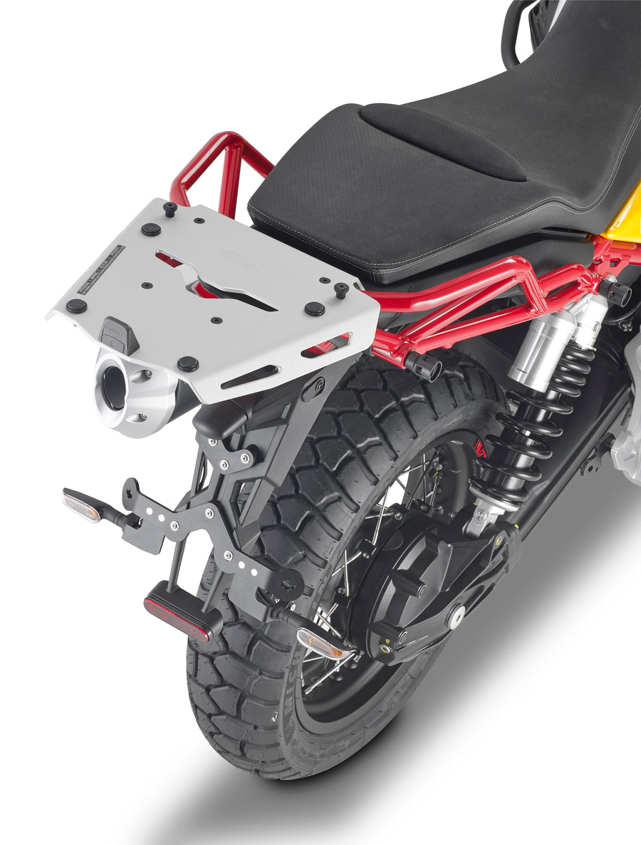 Moto Guzzi V85 TT [2019-2023] - Suporte de alumínio para caixa Monokey, anodizado, max