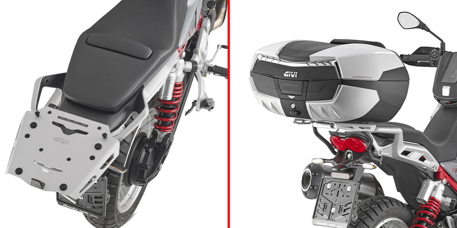 Moto Guzzi V85 TT [GIVI] - Träger aus eloxiertem Aluminium für MONOKEY® Koffer max