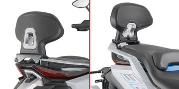 Zontes G 368 [GIVI] - O conjunto do encosto do passageiro não permite a fixação do porta-malas e mala