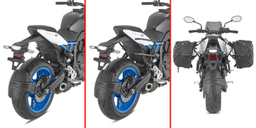 SUZUKI GSX 8 S [2023-2024] - Suporte de liberação rápida para malas laterais