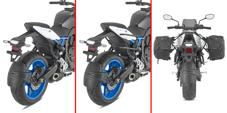 SUZUKI GSX 8 S [2023-2024] - Suporte de liberação rápida para malas laterais