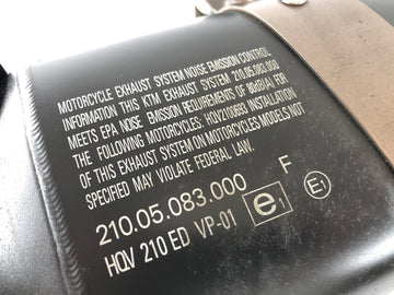 Husqvarna 701 Vitpilen [2018] - O original de exaustão do absorvedor original - 0