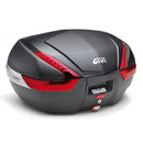 Top case V47 Monokey em aparência de carbono – refletores vermelhos / Máx. carregar 10 kg