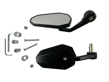 Delene Mirror 2 peças [E -Test Mark] - Kawasaki KLR 650 250 600 KLX 200 KLA - 0