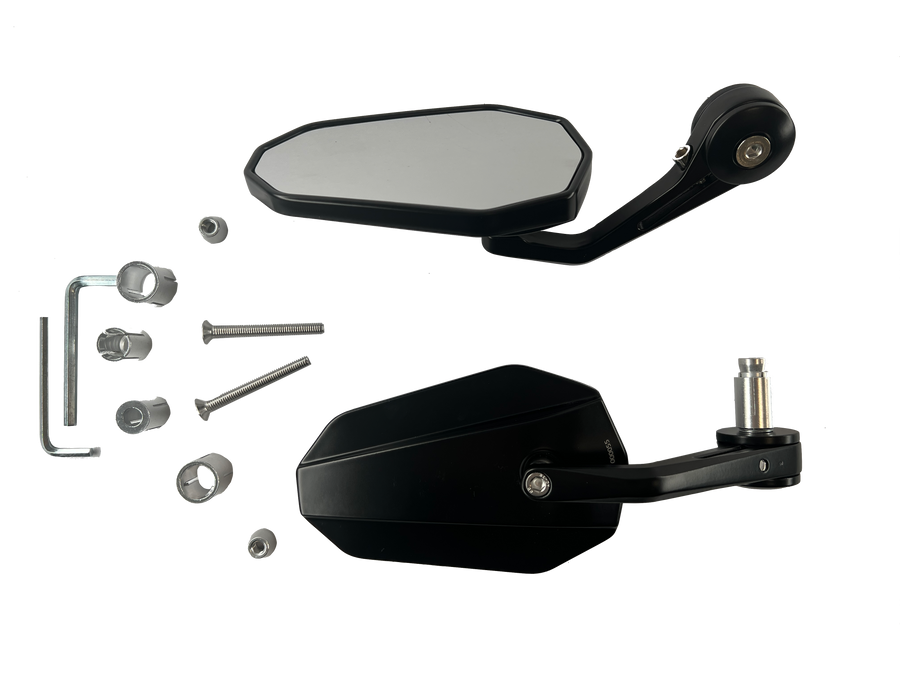 Espelhos finais do guiador 2 peças [E-mark] - Suzuki Bandit GSF 400 600 650 1200 Vista detalhada