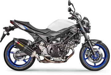 Suzuki SV 650 [AKRAPOVIC] - Dampers de prata final de fibra de carbono