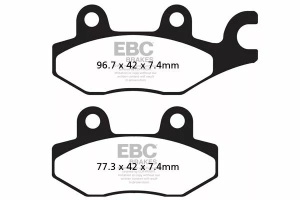 Yamaha XTZ 660 Tenere [EBC] - Pastilhas de freio de metal sinterizado série FA-HH