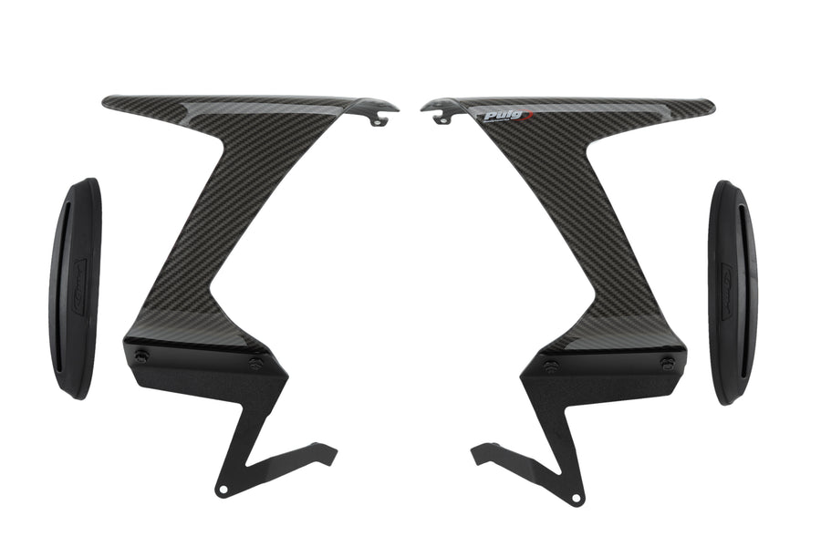 KAWASAKI ZX-6R NINJA [2025] – Spoiler lateral de corrida – Preto