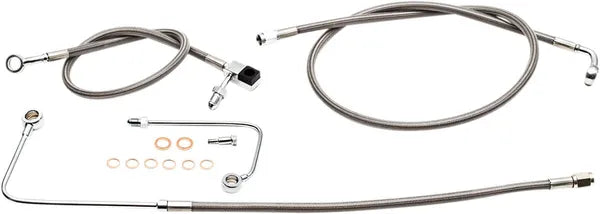 Harley Davidson FLS [LA CHOPPERS] – Conjunto de linha de freio em aço inoxidável