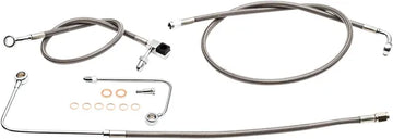Harley Davidson FLS [LA CHOPPERS] – Conjunto de linha de freio em aço inoxidável