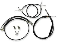 Harley Davidson Fxsb [LA CHOPPERS] - Kit de cabo/linha de freio de vinil preto padrão