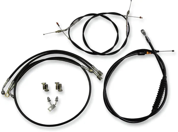Harley Davidson Fxsb [LA CHOPPERS] - Kit de cabo/linha de freio de vinil preto padrão