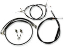 Harley Davidson Fxsb [LA CHOPPERS] - Kit de cabo/linha de freio de vinil preto padrão
