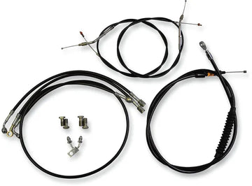 Harley Davidson Fxsb [LA CHOPPERS] - Kit de cabo/linha de freio de vinil preto padrão