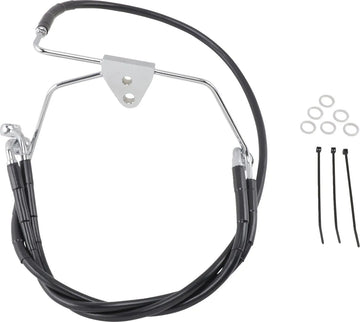 Harley Davidson Flhtcui [DRAG SPECIALTIES] - Kit de linha de freio de vinil preto estendido