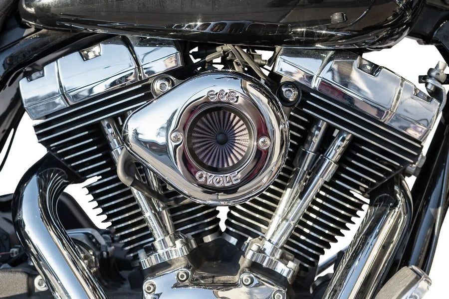 Harley-Davidson FXDBA 1584 Dyna Street Bob Limited [2013] - Air Stinger Stealth Luftfiltersatz – Oberfläche: Silber – Bild 2