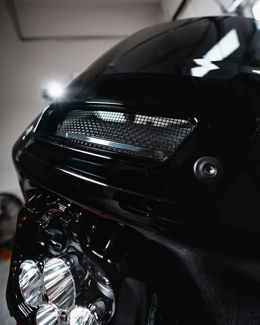 harley-davidson low rider [CUSTOM DYNAMICS] – inserção para ventilação da carenagem