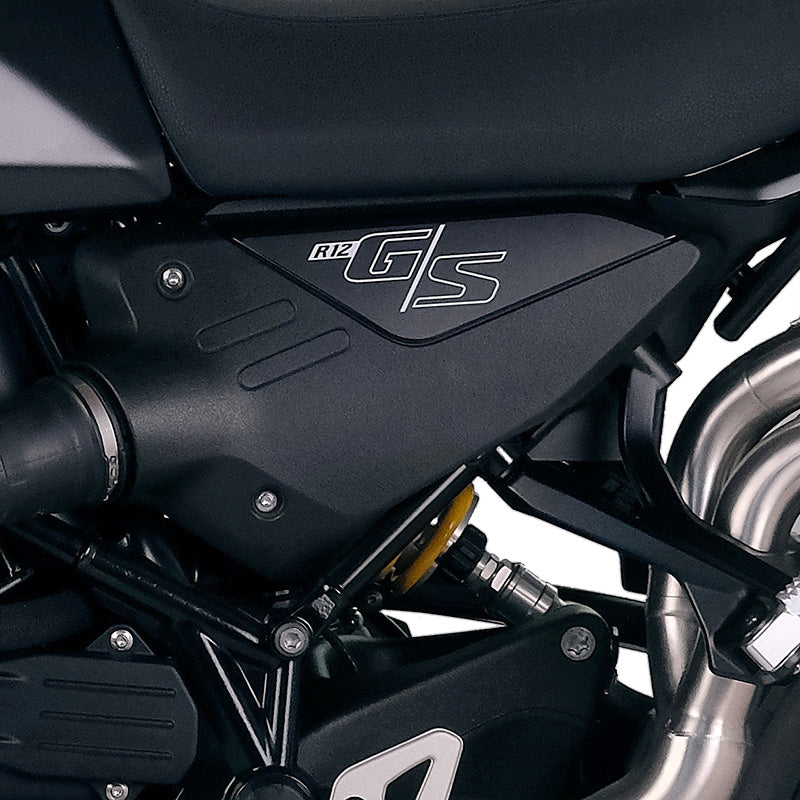 BMW R 12 G/S [2025-2026] - Schwarze Schutzaufkleber für die originale BMW R12 G/S Seitenverkleidung
