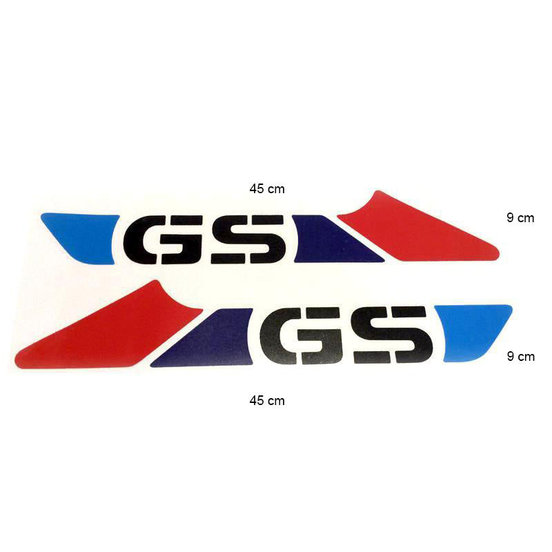 BMW R 1150 GS [1999-2004] - Adesivo de tanque GS - desenho de bloco vermelho/azul