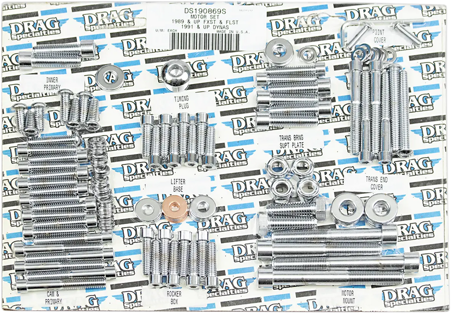 harley davidson fxsts [DRAG SPECIALTIES] - Conjunto completo de parafusos do motor