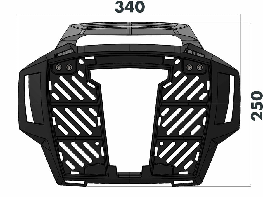 Honda CBR 500 R [2016-2018] - Porta-malas Alurack preto