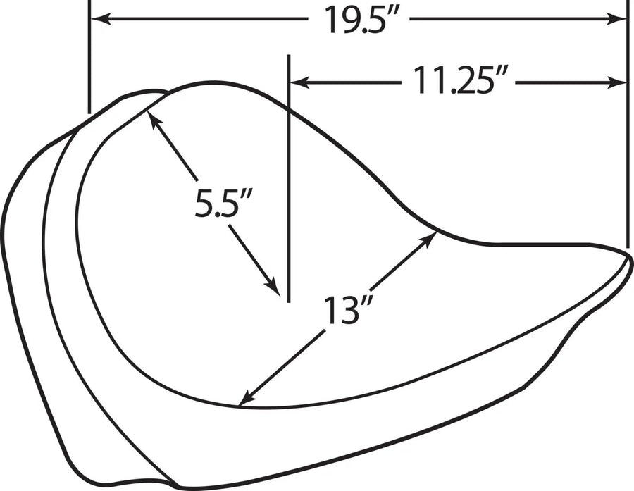 Harley Davidson flst [DRAG SPECIALTIES] – Assento individual, encosto compatível
