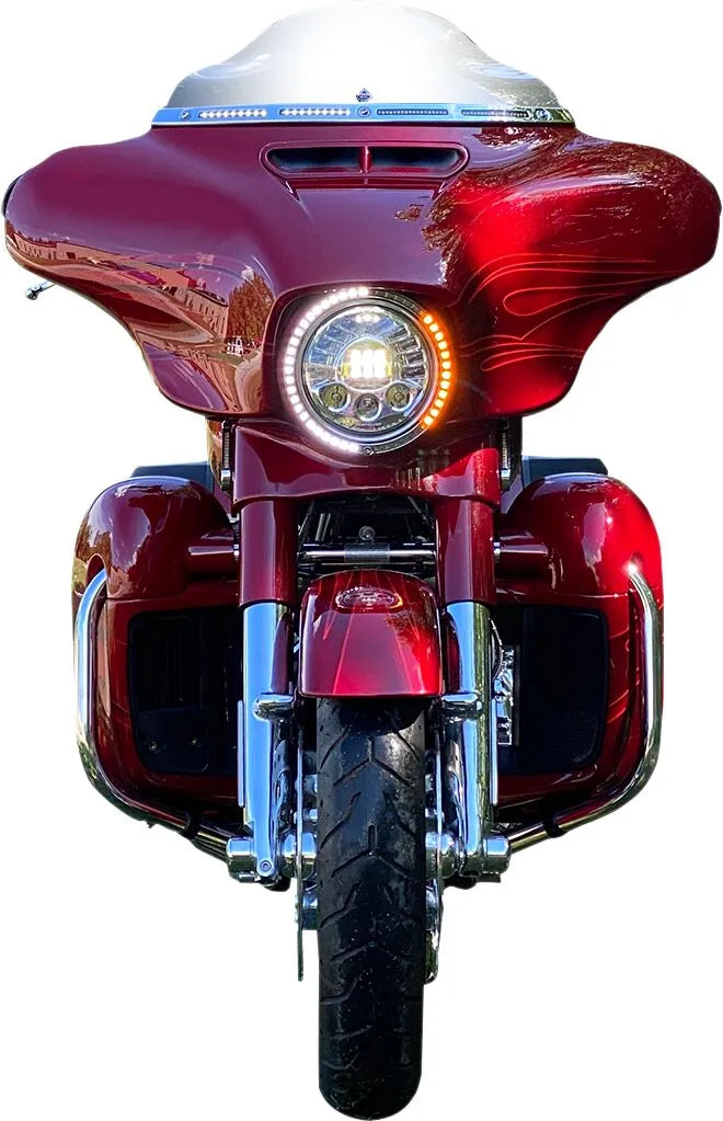 Harley Davidson flhtcui [CUSTOM DYNAMICS] – Guarnição do anel do pisca-pisca ProBEAM®