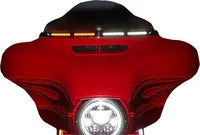 Harley Davidson Flhtcui [CUSTOM DYNAMICS] - Acabamento do pára-brisa Genesis® 4 Dynamic LED Batwing