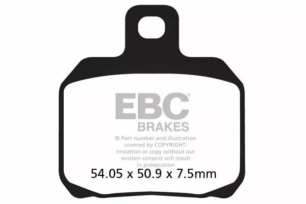 Ducati 848 [EBC] -Half Sinted Vee Brake Pachots
