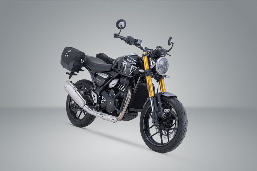 Triumph Speed ​​​​400 [2024-2026] - Sistema de bolsa lateral Legend Gear LC1 e LC2 Black Edition - Imagem 1