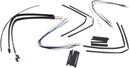 Harley-davidson street bob [BURLY BRAND] - Kit completo de cabo/linha de guiador de vinil preto para cabides Ape-3