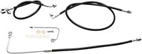 Harley Davidson FLS [LA CHOPPERS] - Kit de linha de freio trançado preto