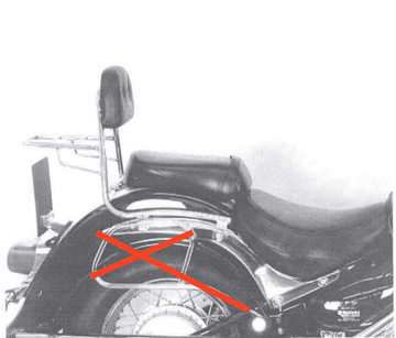 Suzuki VL 800 Intruder Vo [2001-2016] - Sissybar sem ponte de bagagem