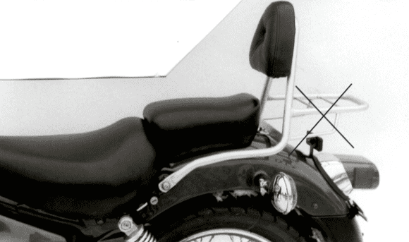 Yamaha XV 125 Virago [1997-2002] - Porta-bagagens