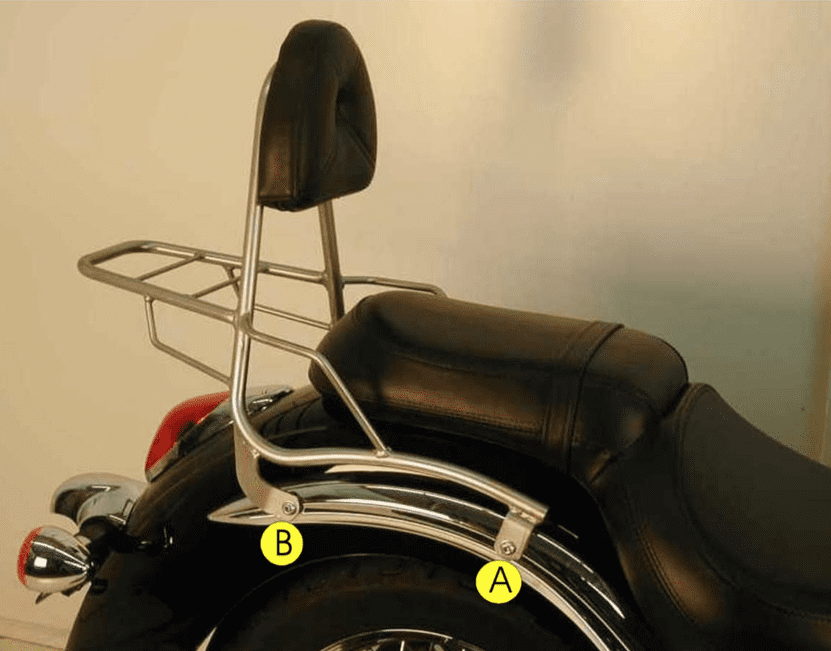Kawasaki VN 900 CLA [2006-2017] - Sissybar com ponte de bagagem