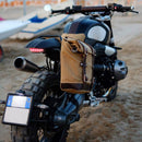 BMW R nineT 1200 Urban G/S (hoher Auspuff) [2017-2023] - Canvas-Seitentasche 10L-14L + Rahmen der NineT-Serie