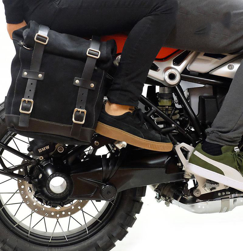 BMW R nineT 1200 Racer [2017-2020] - Canvas-Seitentasche + Double symmetrischer Rahmen