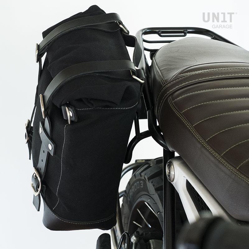 BMW R nineT 1200 Racer [2017-2020] - Canvas-Seitentasche + Double symmetrischer Rahmen