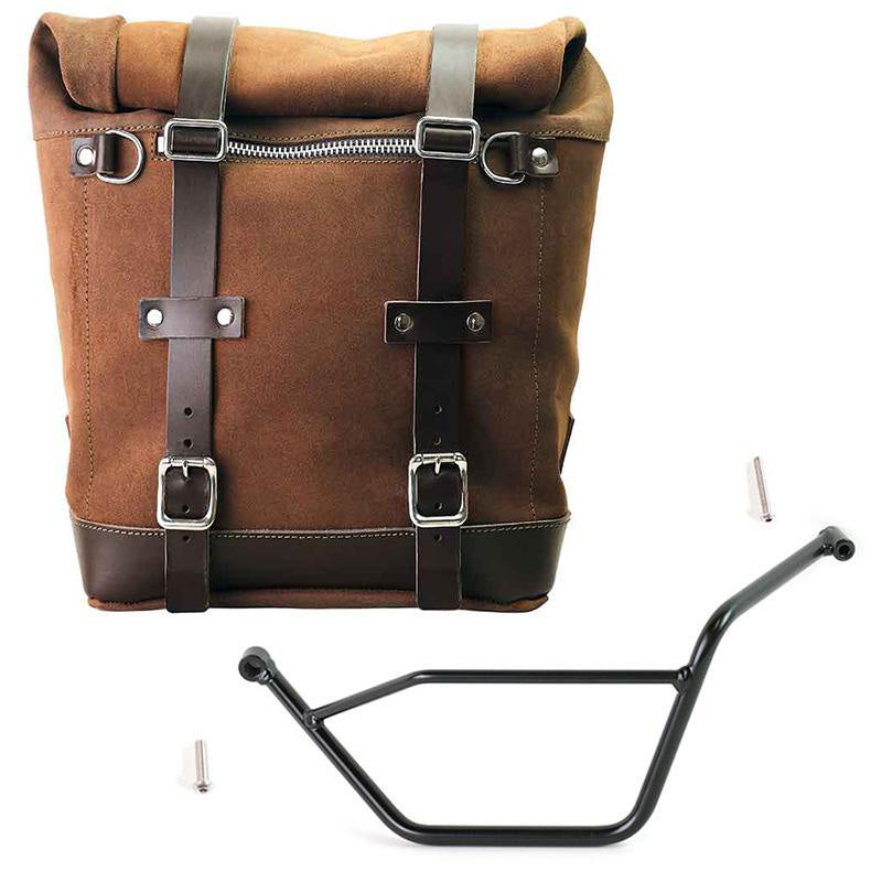 BMW R 1150 GS Adventure [2002-2006] - Bolsa lateral Scram em couro dividido 22-30L com moldura esquerda para BMW GS 850/1100/1150