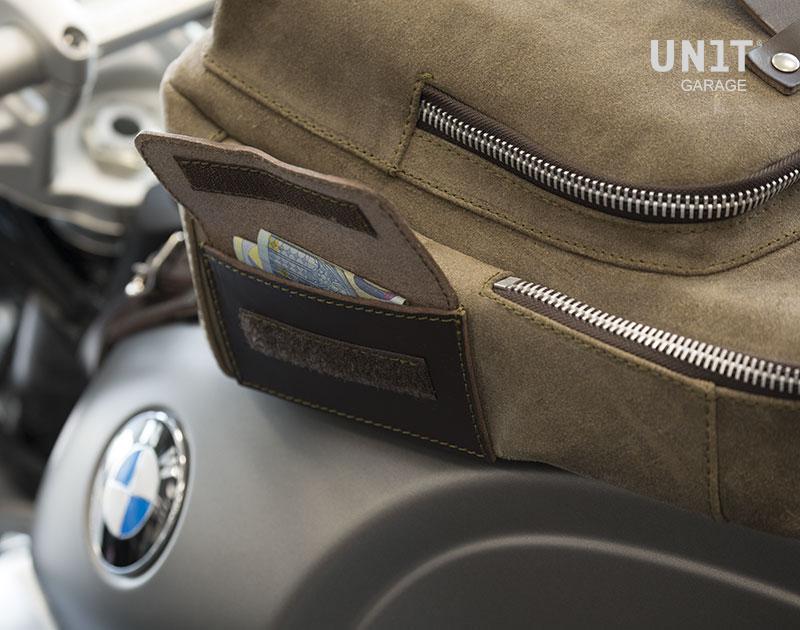 BMW R nineT 1200 Urban G/S (niedriger Auspuff) [2017-2023] - Tankrucksack aus Spaltleder