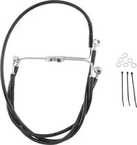 Harley Davidson Flhr [DRAG SPECIALTIES] - Kit de linha de freio estendida de vinil preto