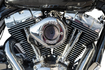 Harley-Davidson FLSTNSE 1800 Softail Deluxe CVO [2014-2015] - Air Stinger Stealth Luftfiltersatz – Oberfläche: Verchromt – Bild 2