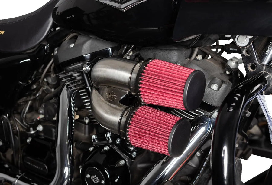 Harley-Davidson FXBR 1923 Softail Breakout 117 [2025] - Tuned Induction Luftfilterkit – Oberfläche: Silber – Bild 4